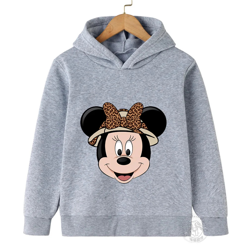 Hoodie Children's hoodie Cartoon printed  Minnie Mickey Spring fall children's sportswear Boys girls children's clothing