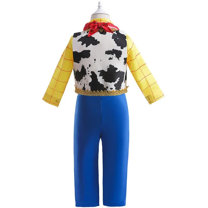 Toy Story Woody Buzz Lightyear Cartoon Cow Frocks Halloween Clothes Party Toy Story Vestidos Cosplay Kids Costume