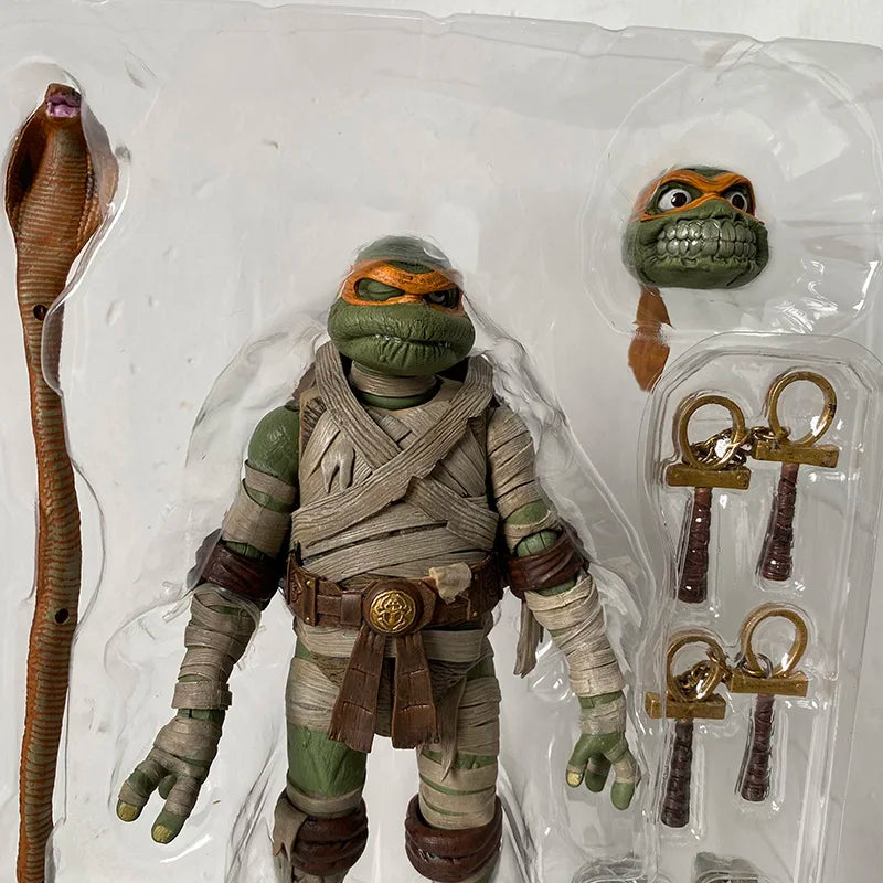 Mummy Cos Michelangelo Raphael as Frankenstein's Turtles Action Figure Model Toys Collection Doll Birthday Present For Kids