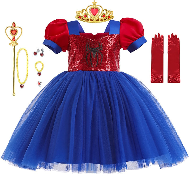 New Toy Story 4 For Girls Costume Kids Cosplay Bo Peep Pink Clothes Summer Fly Sleeve Sequins Dresses Fancy Princess Dress 1-7T