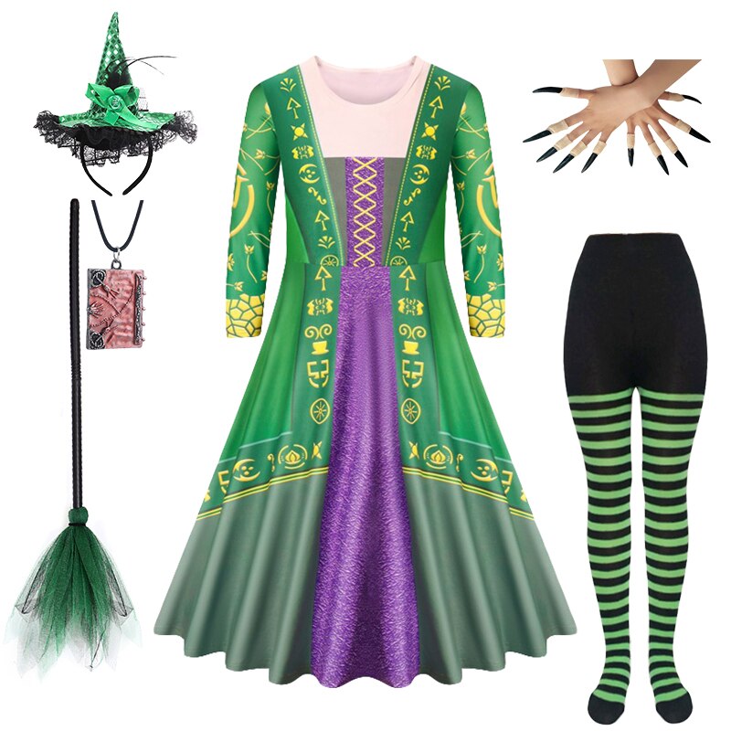 Hocus Pocus Halloween Witch Dress Up Kids Winifred Sanderson