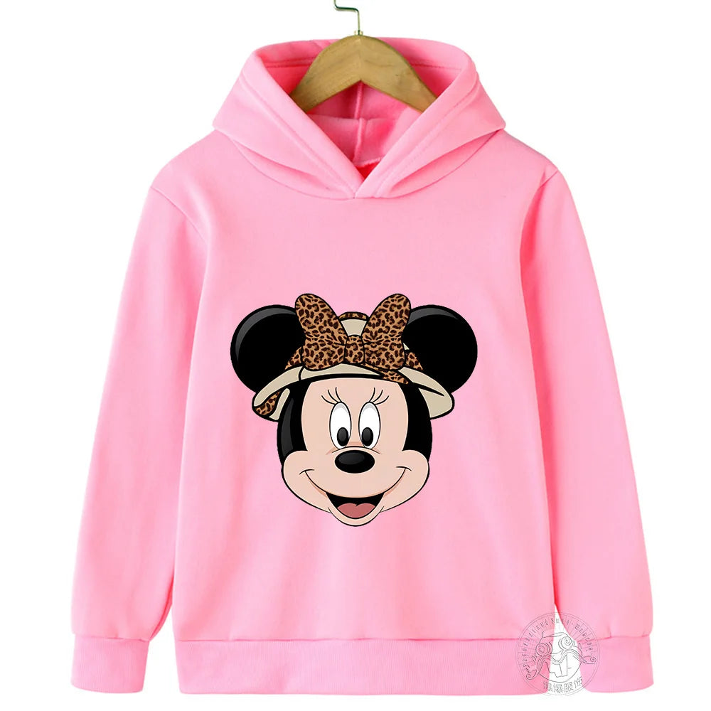 Hoodie Children's hoodie Cartoon printed  Minnie Mickey Spring fall children's sportswear Boys girls children's clothing