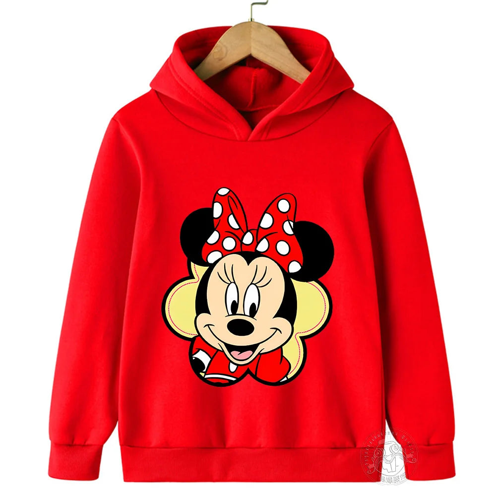 Hoodie Children's hoodie Cartoon printed  Minnie Mickey Spring fall children's sportswear Boys girls children's clothing