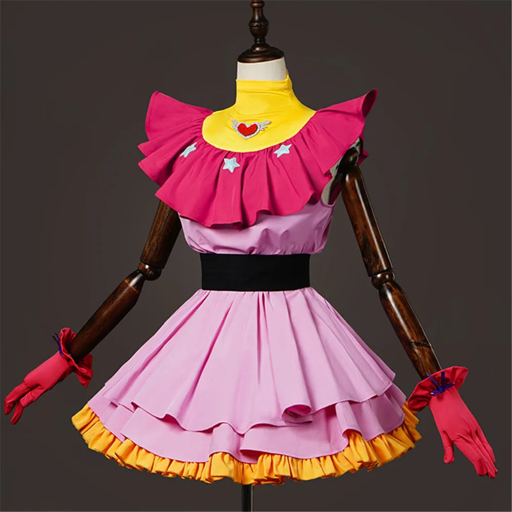 New Japanese Anime Oshi No Ko Child Hoshino Ai Cosplay Costume Halloween Performance Dancing Dresses Birthday Pink Lolita Dress