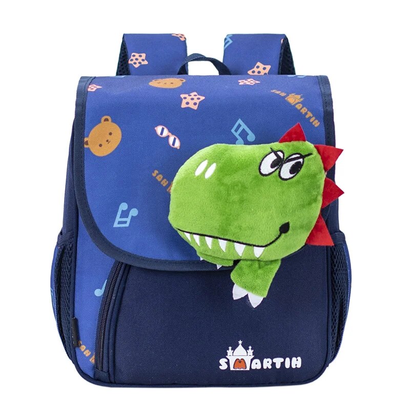 Little Lion Children's Schoolbag Bag Cartoon Cute Backpack Kindergarten Boys and Girls Lightweight Ridge Protection Knapsack