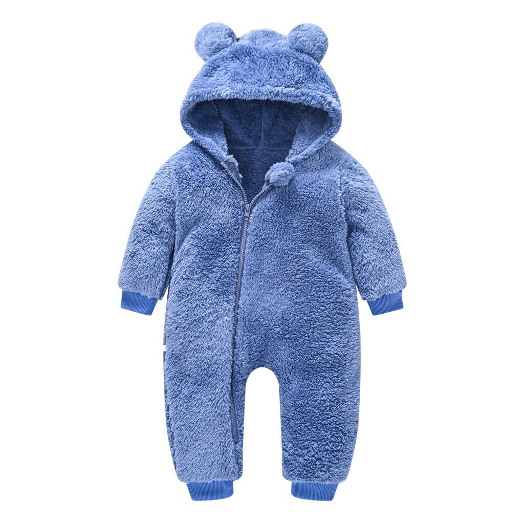 Newborn Plush Bear Onesies Baby Rompers