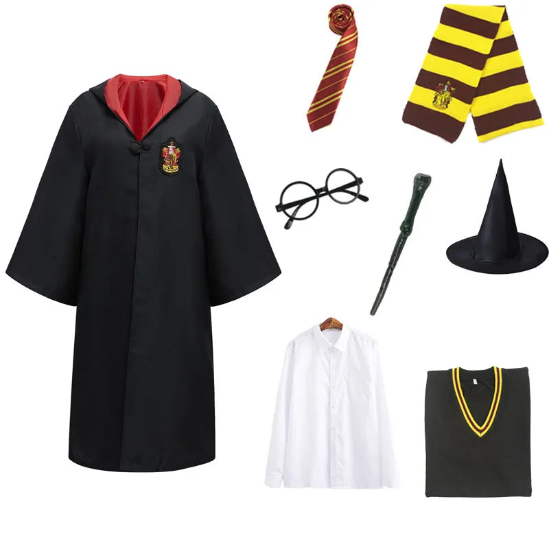 Harries Cosplay Costume Anime Magic Academy Clothing Role Playing Magic Cape For Adult Children Halloween Outfits Christmas Gift