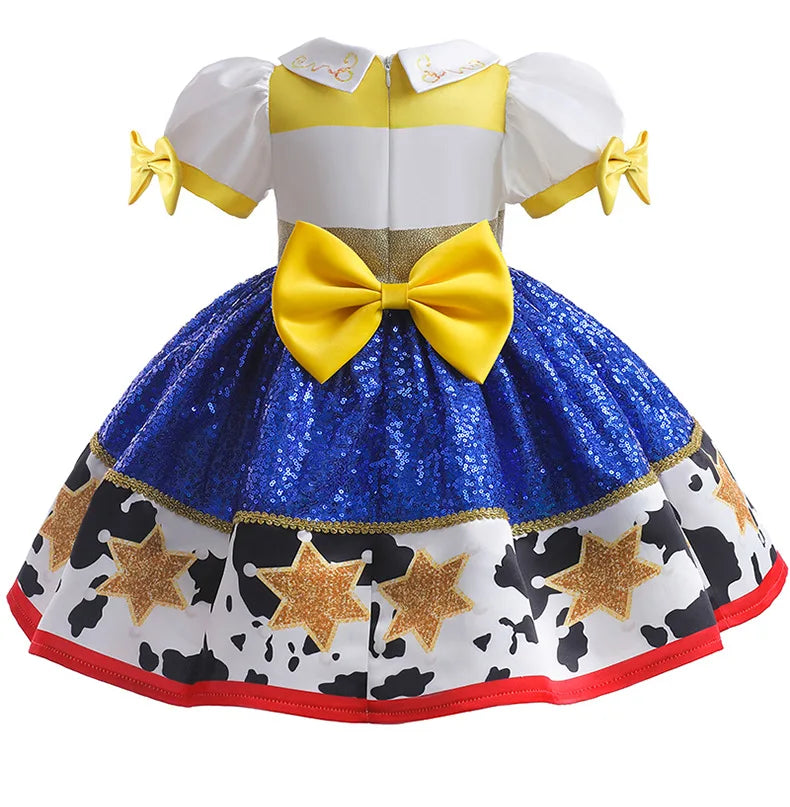 Toy Costume Story Infant Christmas Jessie Dress New Year Girls Tutu Dress 1 2 3 4 5 6 Years Old Baby Girl Birthday Party Dress