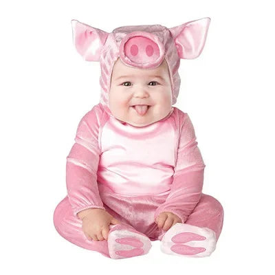 Animal Carnival Purim Halloween Outfits Baby Boys Girls Costume Tiger Animal Cosplay Rompers Jumpsuit Toddlers Infant Clothes