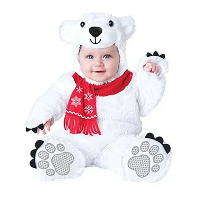 Animal Carnival Purim Halloween Outfits Baby Boys Girls Costume Tiger Animal Cosplay Rompers Jumpsuit Toddlers Infant Clothes