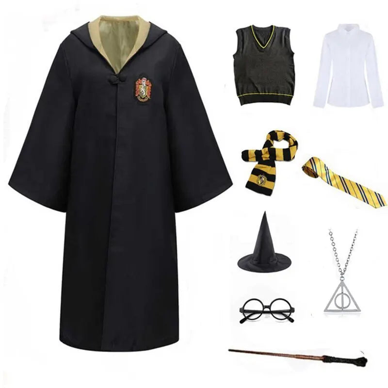 Harries Cosplay Costume Anime Magic Academy Clothing Role Playing Magic Cape For Adult Children Halloween Outfits Christmas Gift