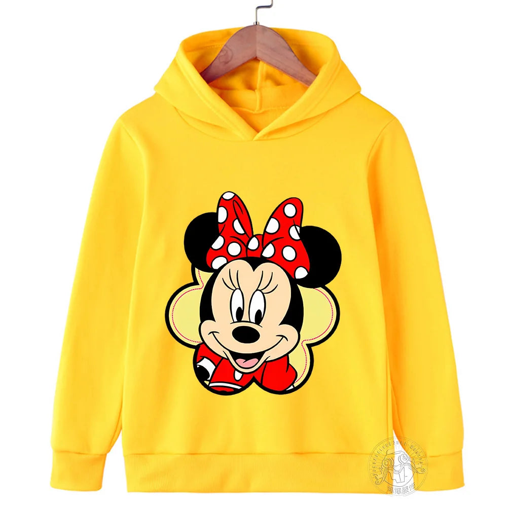 Hoodie Children's hoodie Cartoon printed  Minnie Mickey Spring fall children's sportswear Boys girls children's clothing