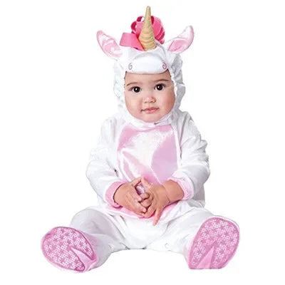 Animal Carnival Purim Halloween Outfits Baby Boys Girls Costume Tiger Animal Cosplay Rompers Jumpsuit Toddlers Infant Clothes