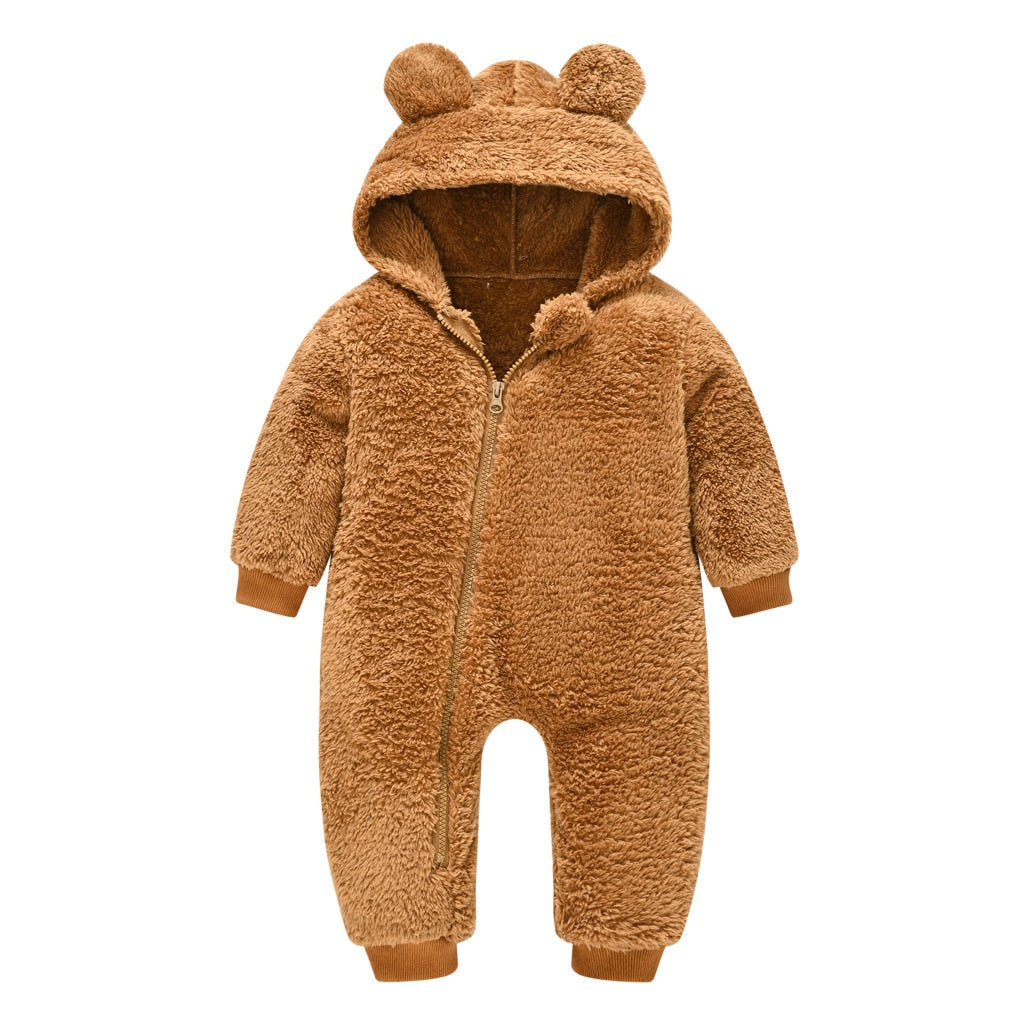 Newborn Plush Bear Onesies Baby Rompers