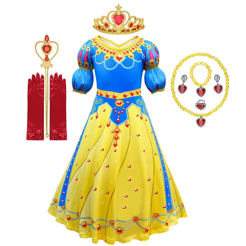 Disney Snow White Princess Dress for Halloween/Birthday Party