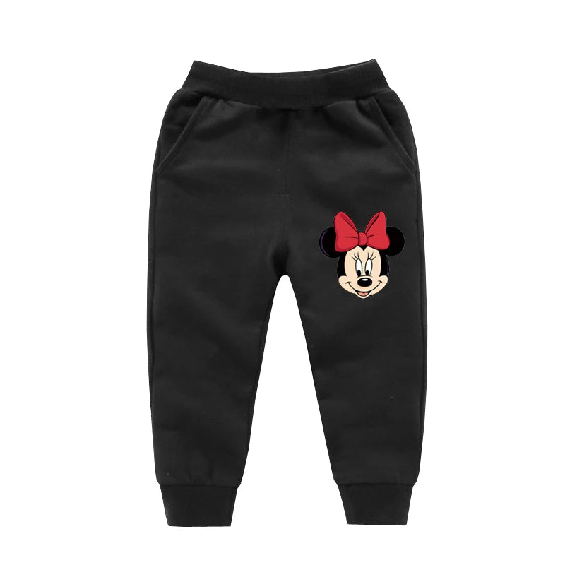 1-8 Years Kids Cartoon Hoodies Spring Boys Girls Minnie Mickey Sweatshirts Children Disney Casual Hooded Tops Infant Clothes