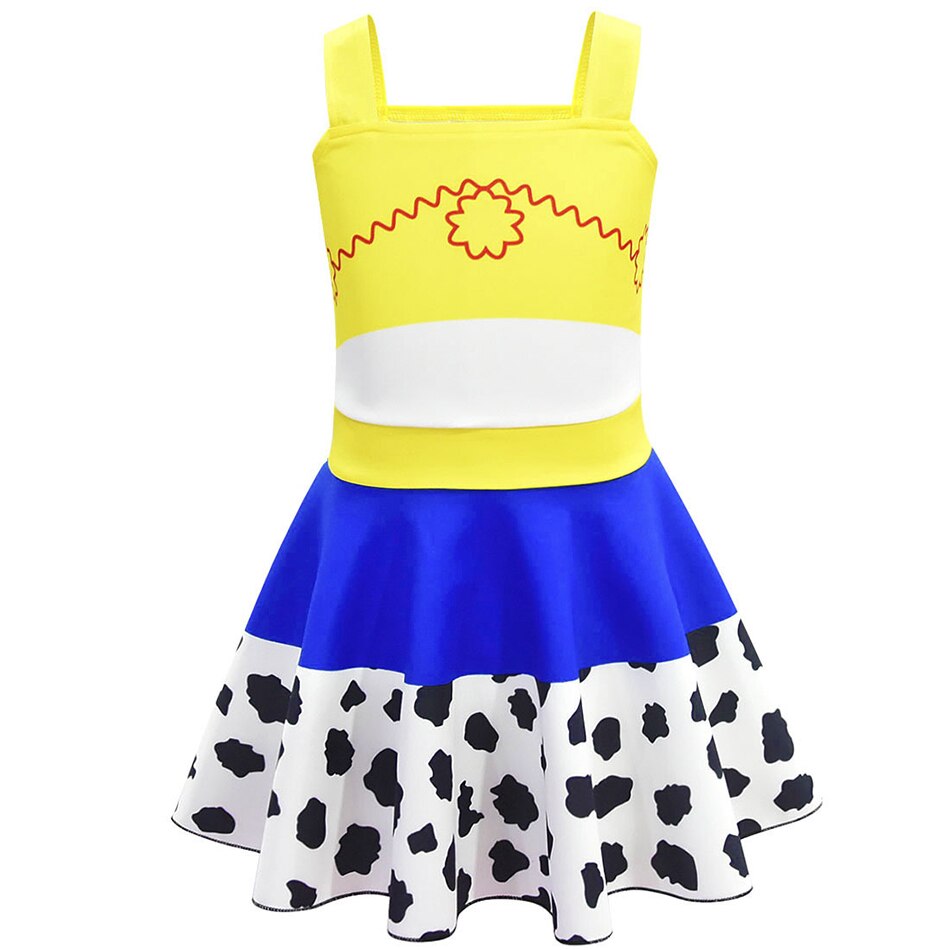 Disney Toy Story Princess Dress Cosplay Buzz Lightyear Woody Jessie Cowboy Girl Clothing for Halloween Carnival Birthday Party