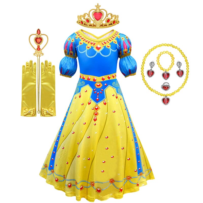 Disney Snow White Princess Dress for Halloween/Birthday Party