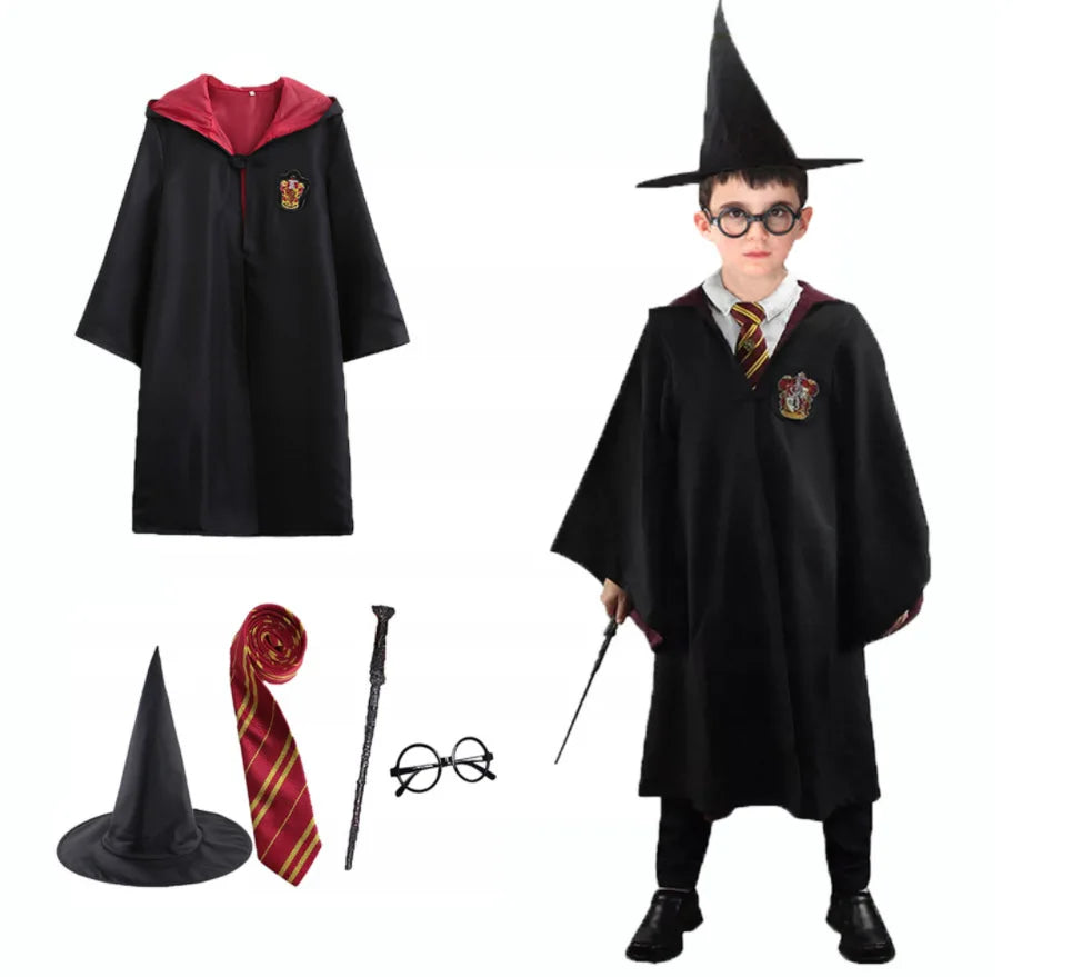 Harries Cosplay Costume Anime Magic Academy Clothing Role Playing Magic Cape For Adult Children Halloween Outfits Christmas Gift