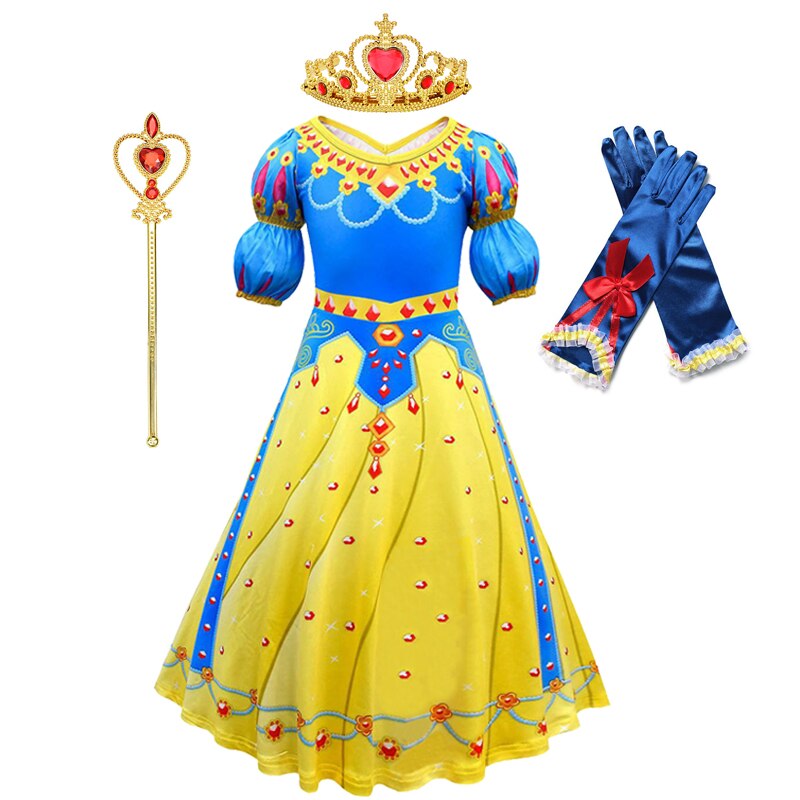 Disney Snow White Princess Dress for Halloween/Birthday Party