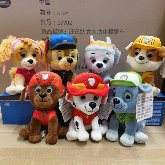 Hot Paw Patrol Cartoon Plush Toy Everest Skye Chase Marshall  Animals Dog Anime Figure Stuffed Dolls For Children Birthday Gift