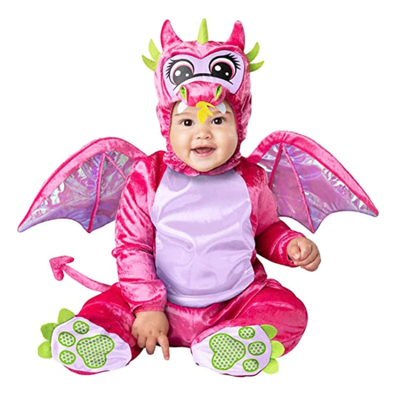 Animal Carnival Purim Halloween Outfits Baby Boys Girls Costume Tiger Animal Cosplay Rompers Jumpsuit Toddlers Infant Clothes