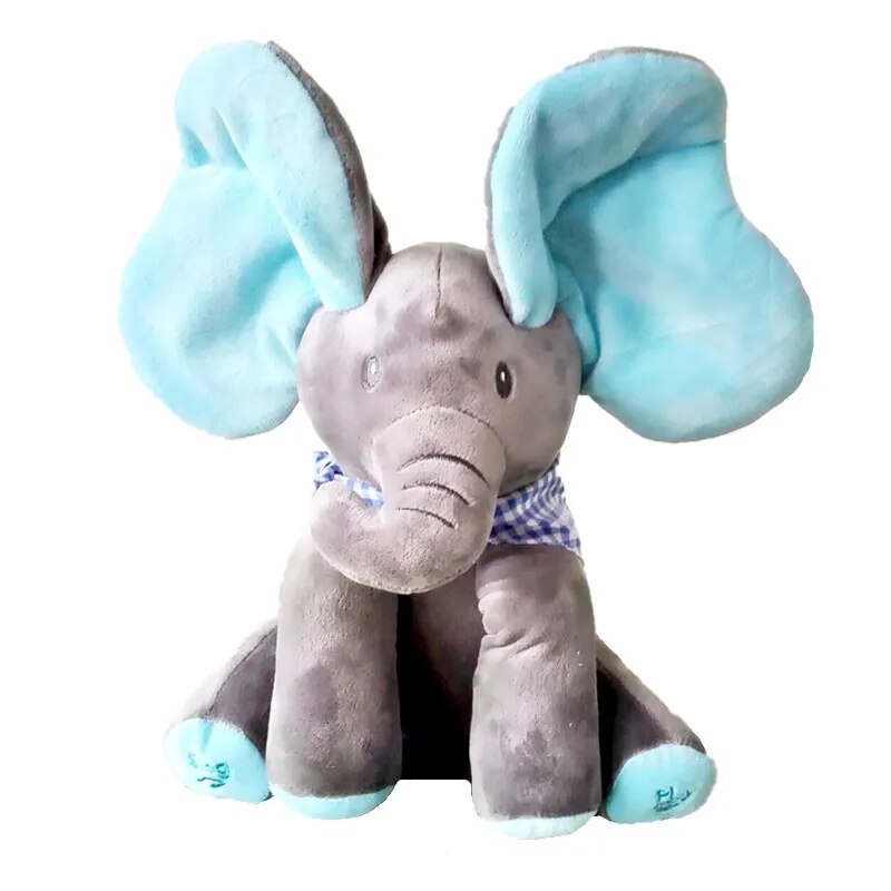 Children Electric Plush Toy Simulation Rabbit Elephant Walk Move Ears with Sounds Cute PetDoll Stuffed Animals Toy Gift