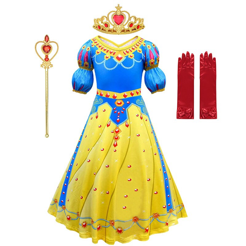 Disney Snow White Princess Dress for Halloween/Birthday Party