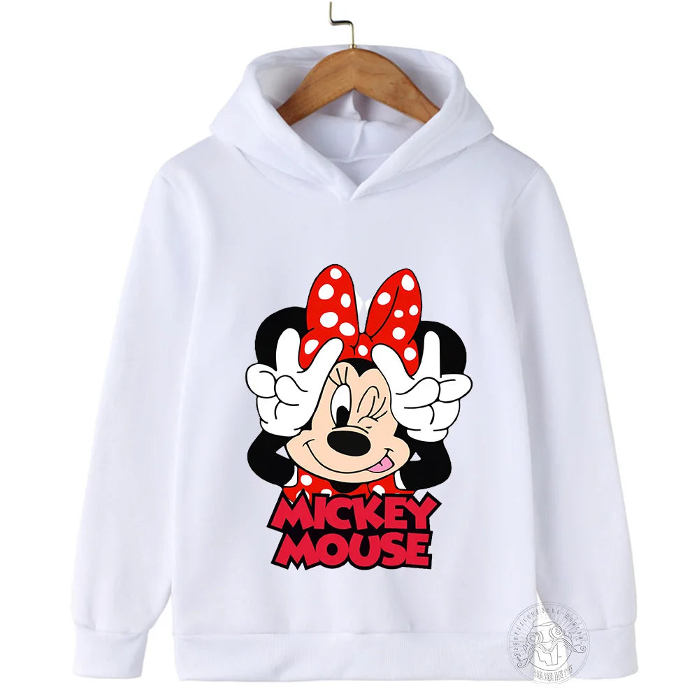 Hoodie Children's hoodie Cartoon printed  Minnie Mickey Spring fall children's sportswear Boys girls children's clothing