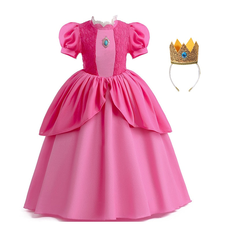 Disney Princess Dresses Anna Elsa Cosplay Clothing Dress Up Fancy Clothes 2-10Yrs