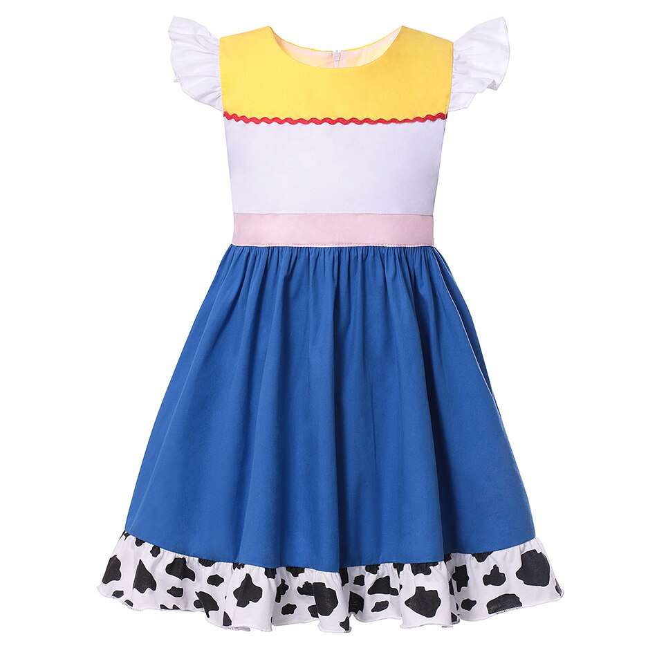 Disney Toy Story Princess Dress Cosplay Buzz Lightyear Woody Jessie Cowboy Girl Clothing for Halloween Carnival Birthday Party