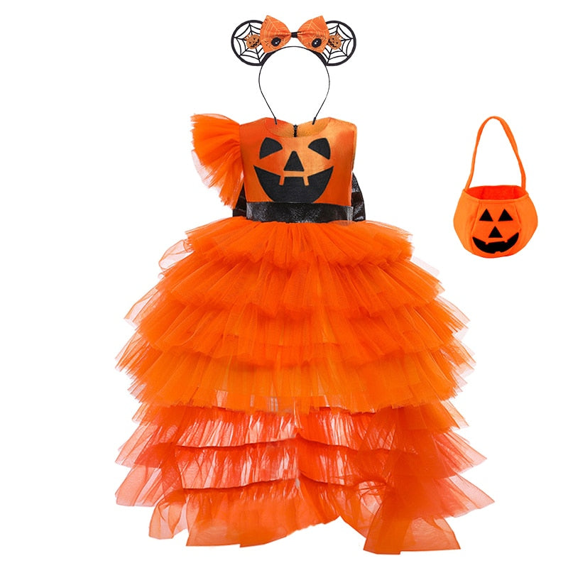 Halloween Disguised Baby Girl Pumpkin Dress