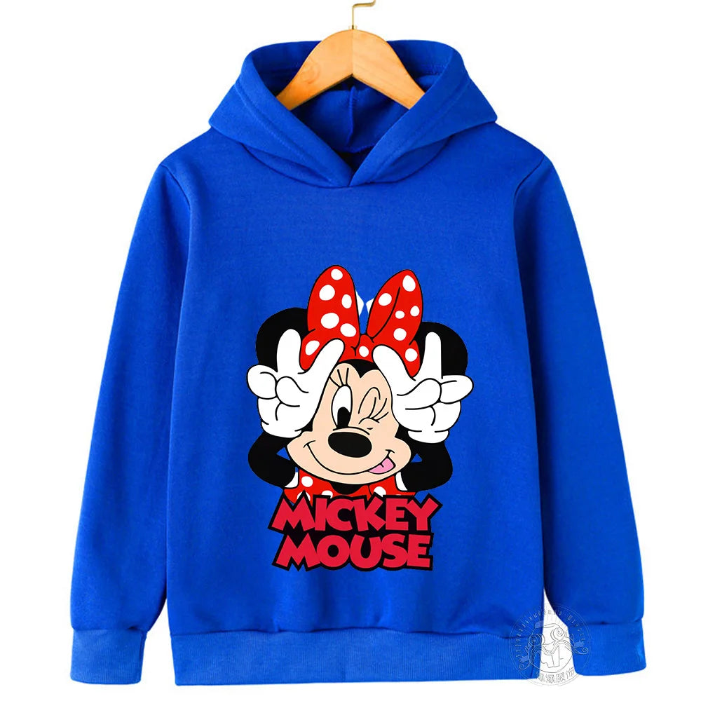 Hoodie Children's hoodie Cartoon printed  Minnie Mickey Spring fall children's sportswear Boys girls children's clothing