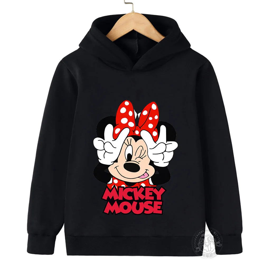 Hoodie Children's hoodie Cartoon printed  Minnie Mickey Spring fall children's sportswear Boys girls children's clothing