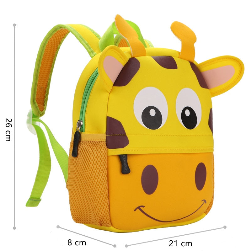 3D Children School Bags Kindergarten Cartoon Animal for 2-5 years