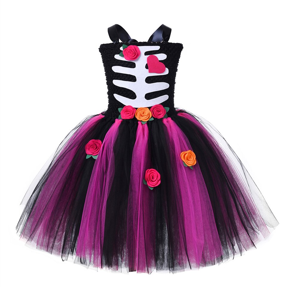 Halloween Children Cosplay Zombie Party Skeleton Dress