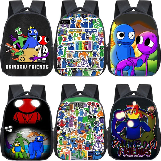 Kids Toddler Cartoon School Bag Rainbow Backpack Friends Kindergarten bag Children Boys Mini Mochila Book Storage Back Pack gift