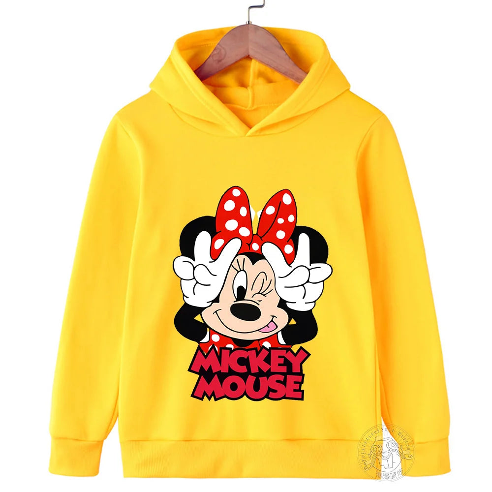 Hoodie Children's hoodie Cartoon printed  Minnie Mickey Spring fall children's sportswear Boys girls children's clothing