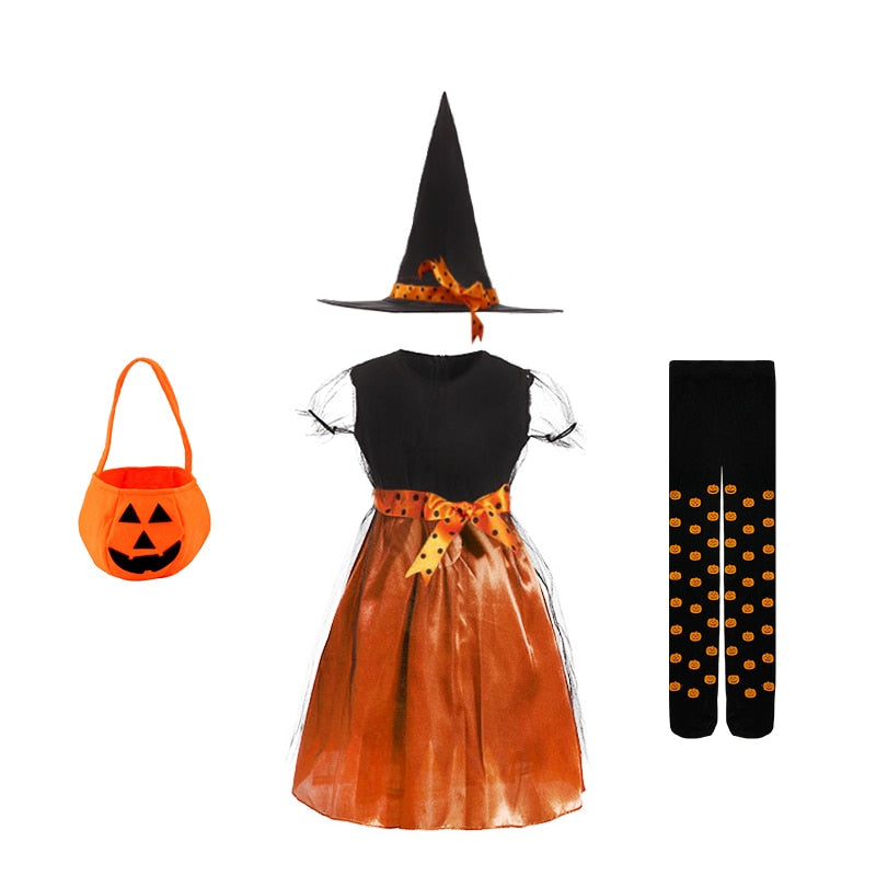 Halloween Disguised Baby Girl Pumpkin Dress