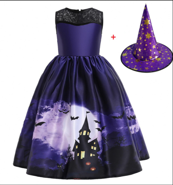 Halloween Princess Dress with Hat