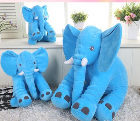 Elephant Plush Pillow Stuffed Toy for Baby Comfort Sleeping