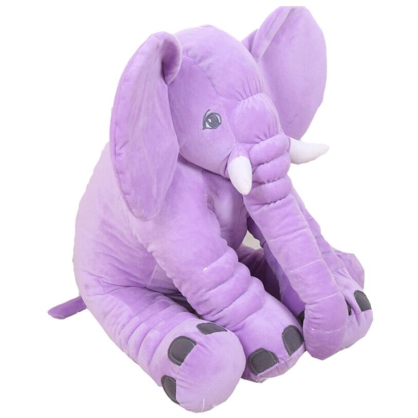 Elephant Plush Pillow Stuffed Toy for Baby Comfort Sleeping