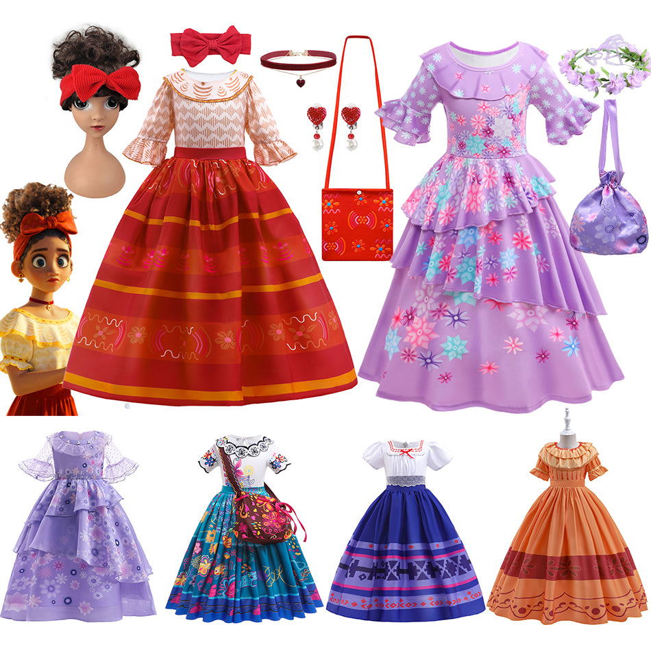 Kids Costume Princess Girls Fancy Cosplay Dress