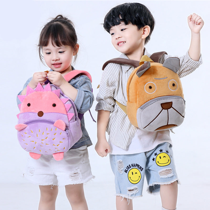 Plush Animal Kids School Bag