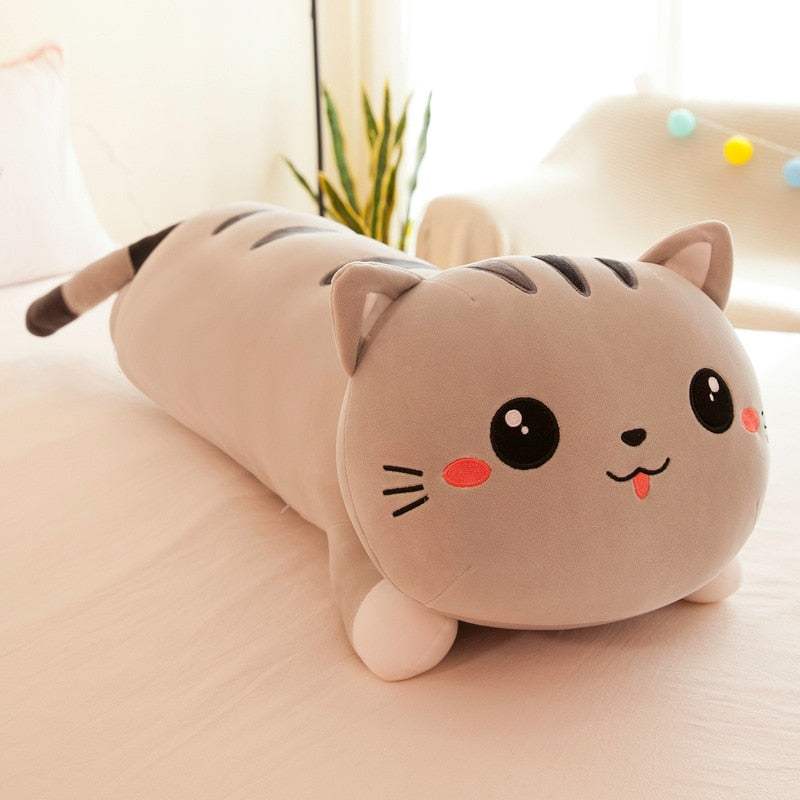 Plush Toys Animal Cat Long Soft Sleeping Pillow Cushion