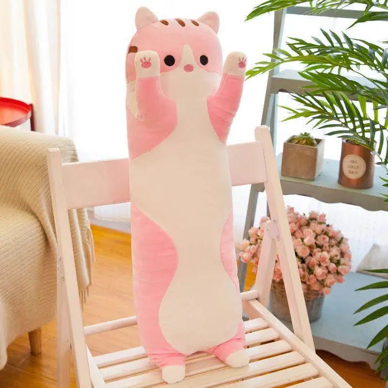 Plush Toys Animal Cat Long Soft Sleeping Pillow Cushion