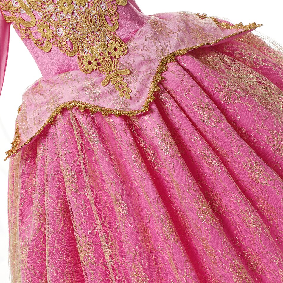 Sleeping Beauty Princess Aurora Party Dress for Girls