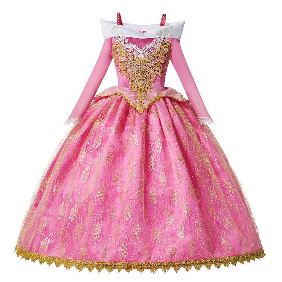 Sleeping Beauty Princess Aurora Party Dress for Girls