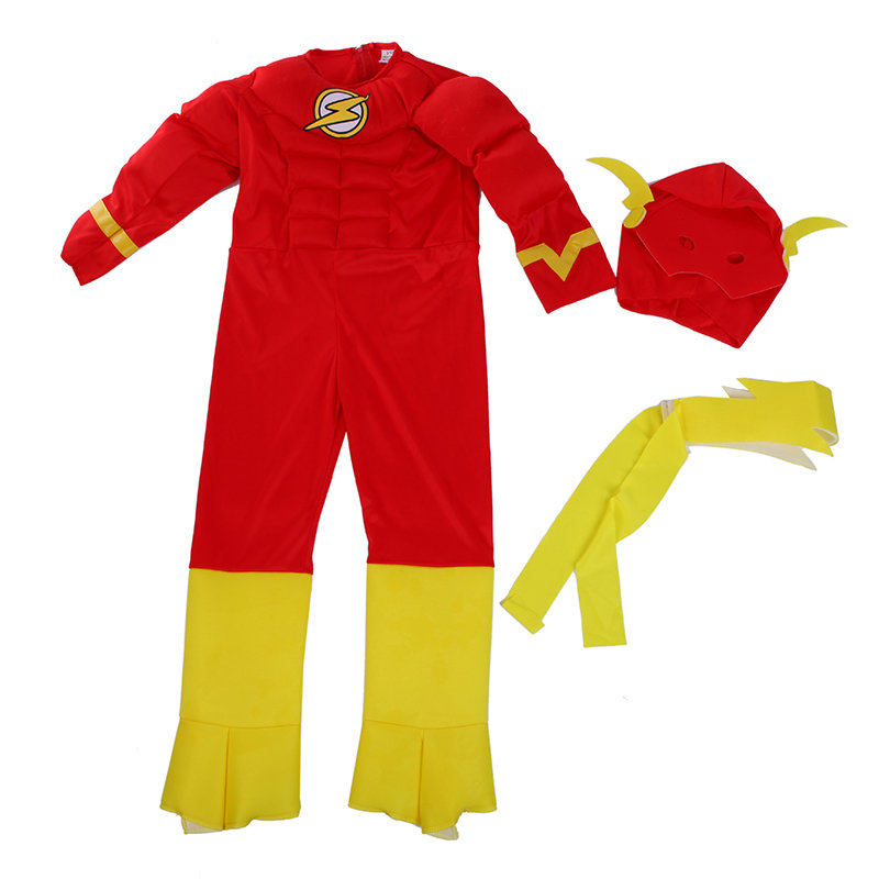 The Flash Muscle Superhero Fancy Cosplay Costume