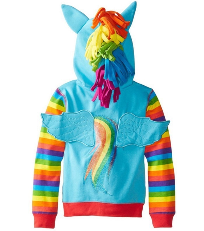 Unicorn Pony Kids Girl Outerwear Hoodie